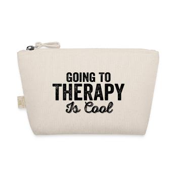 Going To Therapy Is Cool Quote Mental Health - Organic Pouch - nature - Front