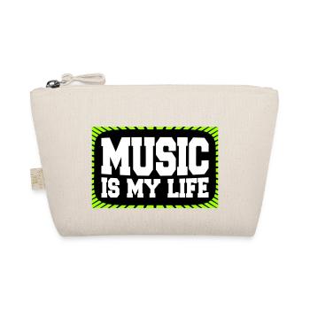 La musique est ma vie Musik ist mein Leben liebe spruch - Trousse biologique - nature - Devant