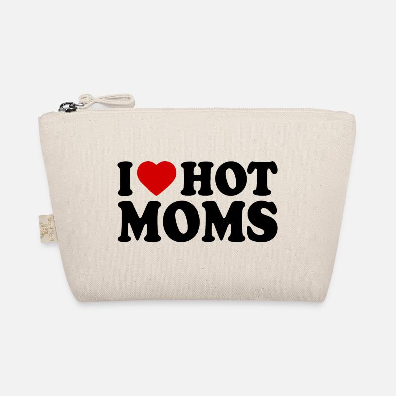 I love hot moms mom - Bio-Täschchen - Natur