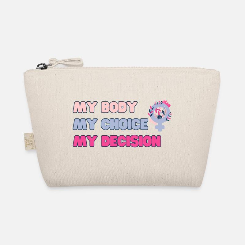 My body, my choice (Pink) - Bio-Täschchen - Natur