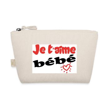 Ich liebe dich Liebling - Bio-Täschchen - Natur - Vorne