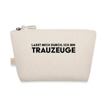 Lasst mich durch, ich bin Trauzeuge JGA Hochezeit - Bio-Täschchen - Natur - Vorne