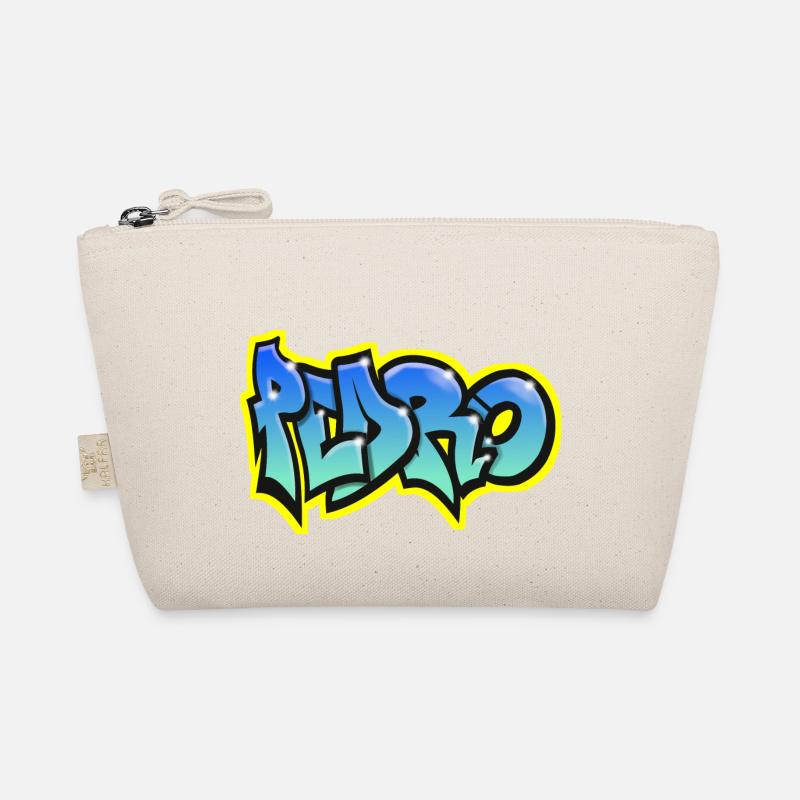 PEDRO GRAFFITI NAME PRINT Pedro First Name Organic Pouch