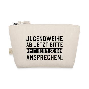 Jugendweihe ab jetzt bitte mit Herr Sohn anspreche - Bio-Täschchen - Natur - Vorne