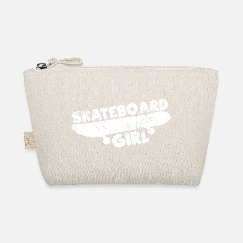 Skateboard Mädchen Bio-Täschchen