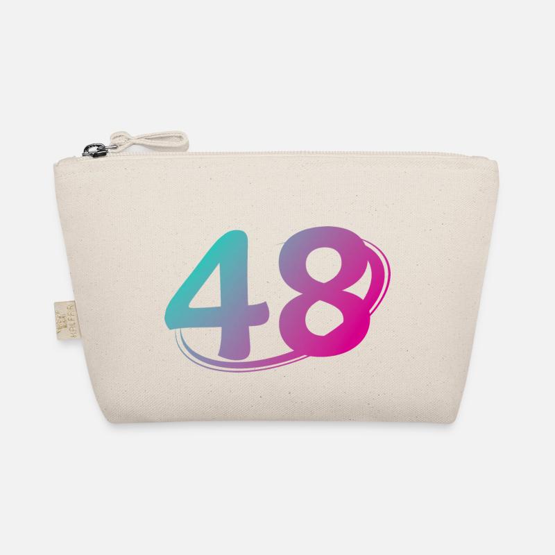 Nummer 48 mehrfarbig Bio-Täschchen