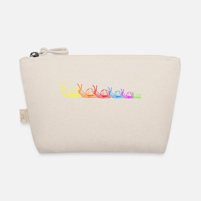 Rainbow Snails Snail Shell LGBT Organic Pouch