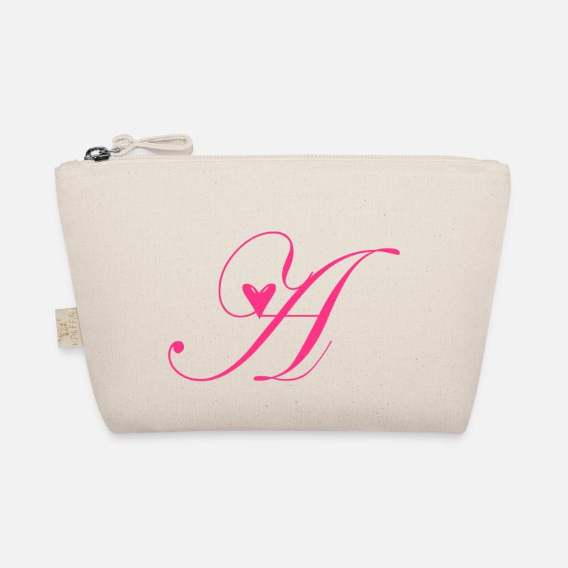 Monogram A Heart Vine Organic Pouch