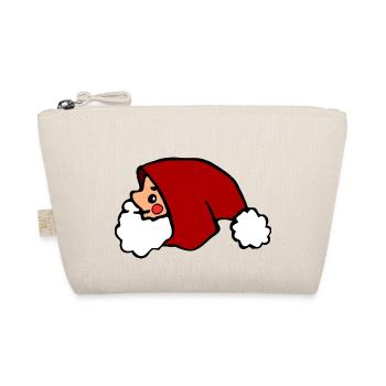 cute santa claus, santa claus minimalist - Organic Pouch - nature - Front