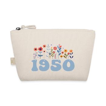 1950's Floral Pattern 1950's Floral Theme Flowers 1950's - Organic Pouch - nature - Front