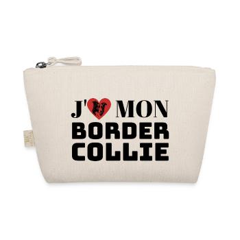 J aime mon border collie - Trousse biologique - nature - Devant