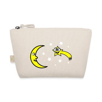 Moon and stars - Organic Pouch - nature - Front