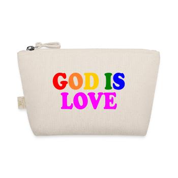 God is love - Bio-Täschchen - Natur - Vorne