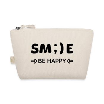 Smile - Be happy - Positive Thinking - Organic Pouch - nature - Front