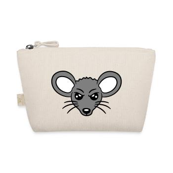 Mouse looks angry angry frustrated angry aggressive - Organic Pouch - nature - Front