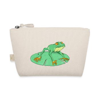 Mignonne grenouille verte sur un nénuphar - Trousse biologique - nature - Devant