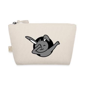 Bunny Dabbing Dab Dance Pose Dancing Hole Party Fun - Organic Pouch - nature - Front