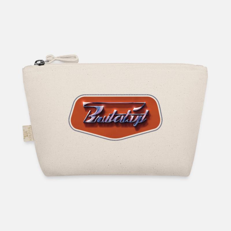 Brutalist – Chrome Retro Futuristic Emblem Bio-Täschchen