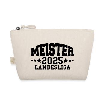 Meister Landesliga 2025 Aufstieg Fußball Handball - Bio-Täschchen - Natur - Vorne