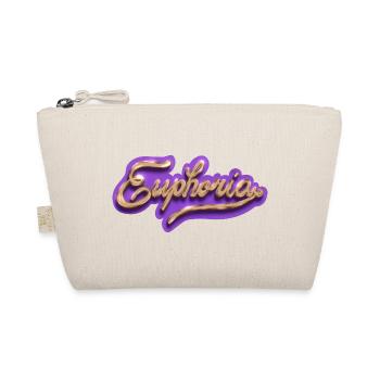 Euphoria in gold lettering on purple - Organic Pouch - nature - Front