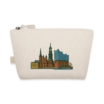 hamburg skyline - Bio-Täschchen - Natur - Vorne