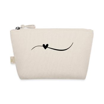 Ligne avec cœur - Trousse biologique - nature - Devant