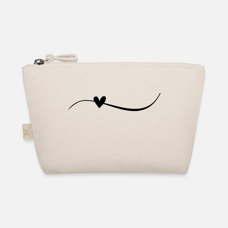 Linie mit Herz Bio-Täschchen