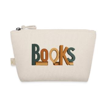 Letters as Books Typography - Organic Pouch - nature - Front