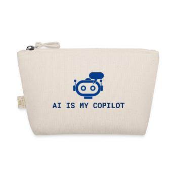 AI is My Copilot - Tech AI Design in Blue - Organic Pouch - nature - Front