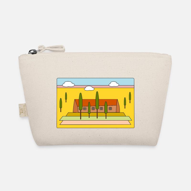 Landscape with cypress trees - Organic Pouch - nature
