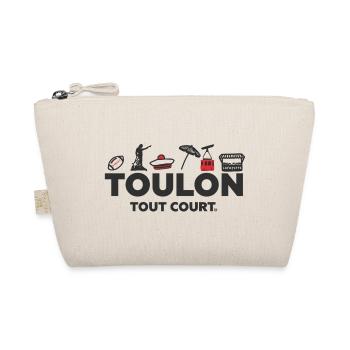 Toulon Tout Court, symboles rouge et noir - Trousse biologique - nature - Devant