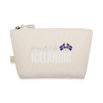 Icelandic proud, I love Iceland - Organic Pouch - nature - Front