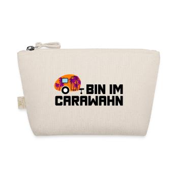 Caravan Palm Trees Caravan Holiday Camping Camper - Organic Pouch - nature - Front