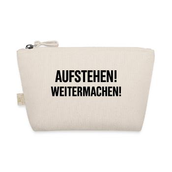 Aufstehen weitermachen - Bio-Täschchen - Natur - Vorne
