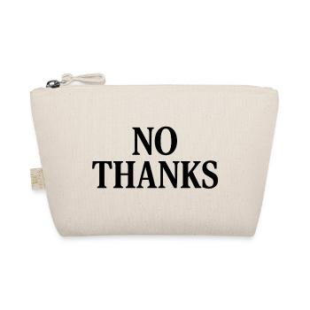 NO THANKS - Bio-Täschchen - Natur - Vorne