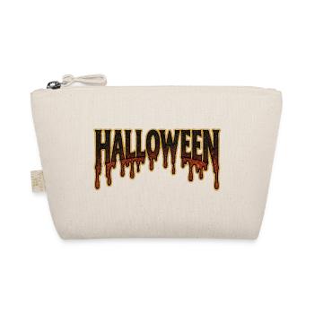 Halloween Dripping Gold Lettering - Organic Pouch - nature - Front