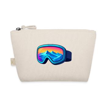 Colorful ski goggles Stylish winter sports design - Organic Pouch - nature - Front