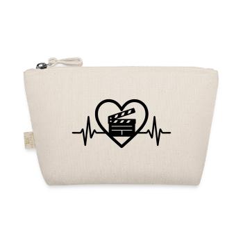 Cinema Heart Clapper - Organic Pouch - nature - Front