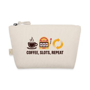 Coffee Slots Repeat Casino Gambling - Organic Pouch - nature - Front