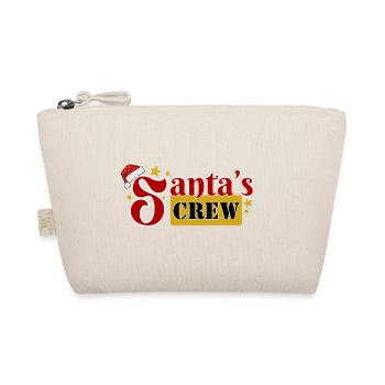 Santa's Crew Dark Design Family Motif - Organic Pouch - nature - Front