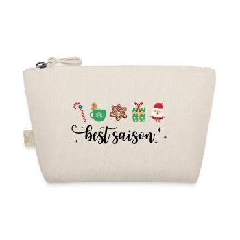Best season is cozy XMas Christmas with symbols - Organic Pouch - nature - Front