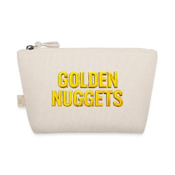Gold Nuggets 3D-Text - Bio-Täschchen - Natur - Vorne