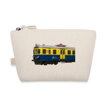 Lokomotive PKP Gelbblauer EN57-Zug - Bio-Täschchen - Natur - Vorne