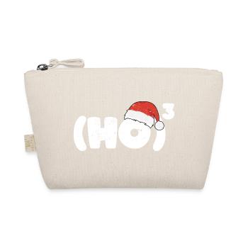 Ho Ho Ho Chapeau de Père Noël Cadeau Vintage Xmas - Trousse biologique - nature - Devant