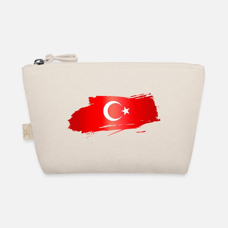 Coup de pinceau du drapeau turc Trousse biologique