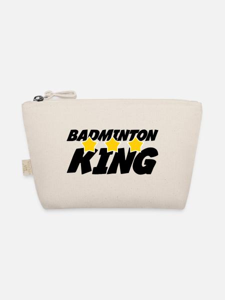 The King of Badminton - Organic Pouch - nature - Front
