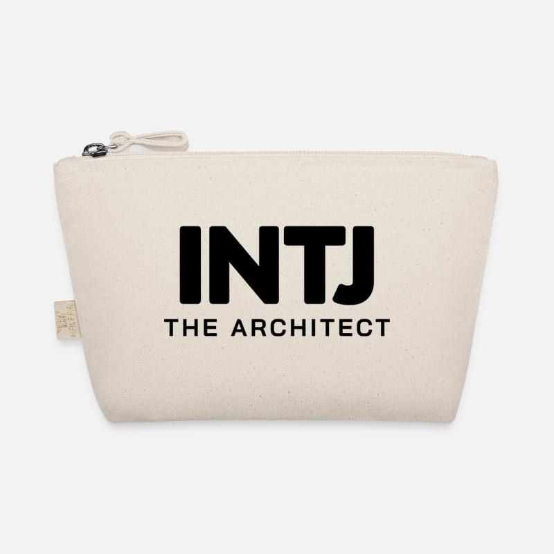 INTJ – The Architect | Minimalistisches Design - Bio-Täschchen - Natur