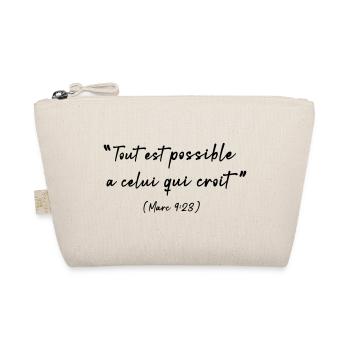 All things are possible to him who believes (Mark 9:23) - Organic Pouch - nature - Front