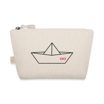Unendlichkeitszeichen Origami-Boot - Bio-Täschchen - Natur - Vorne
