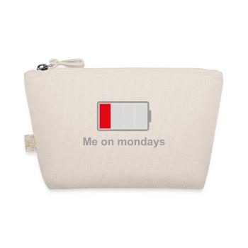 Low Battery Mondays – Low Energy Mood - Organic Pouch - nature - Front